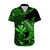 (Custom Personalised) Hawaii Hammerhead Shark Hawaiian Shirt Polynesian Kakau With Kanaka Green LT14 - Polynesian Pride