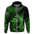 Custom Hawaii Hammerhead Shark Hoodie Polynesian Kakau With Kanaka Green LT14 - Polynesian Pride