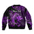 (Custom Personalised) Hawaii Hammerhead Shark Bomber Jacket Polynesian Kakau With Kanaka Purple LT14 - Polynesian Pride