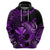 Custom Hawaii Hammerhead Shark Hoodie Polynesian Kakau With Kanaka Purple LT14 Zip Hoodie Purple - Polynesian Pride