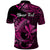 Custom Hawaii Hammerhead Shark Polo Shirt Polynesian Kakau With Kanaka Pink LT14 - Polynesian Pride