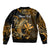 (Custom Personalised) Hawaii Hammerhead Shark Bomber Jacket Polynesian Kakau With Kanaka Gold LT14 - Polynesian Pride