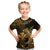 (Custom Personalised) Hawaii Hammerhead Shark Kid T Shirt Polynesian Kakau With Kanaka Gold LT14 - Polynesian Pride