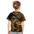 (Custom Personalised) Hawaii Hammerhead Shark Kid T Shirt Polynesian Kakau With Kanaka Gold LT14 - Polynesian Pride