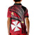 Wallis And Futuna Kid Polo Shirt Plumeria Flowers With Red Polynesian Pattern LT14 - Polynesian Pride