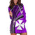 (Custom Personalised) Wallis And Futuna Hoodie Dress Plumeria Flowers With Purple Polynesian Pattern LT14 - Polynesian Pride