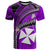 Custom Wallis and Futuna T Shirt Plumeria Flowers With Purple Polynesian Pattern LT14 Purple - Polynesian Pride