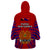 Papua New Guinea Wearable Blanket Hoodie Central Province Mix Coat Of Arms Polynesian Art LT14 - Polynesian Pride