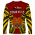 (Custom Personalised) Papua New Guinea Long Sleeve Shirt Madang Province Mix Coat Of Arms Polynesian Art LT14 - Polynesian Pride