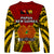 Papua New Guinea Long Sleeve Shirt Western Province Mix Coat Of Arms Polynesian Art LT14 - Polynesian Pride