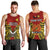 (Custom Personalised) Papua New Guinea Men Tank Top Western Province Mix Coat Of Arms Polynesian Art LT14 - Polynesian Pride