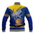 Tokelau Baseball Jacket Tokelauan Tatau Plumeria Special Style LT14 - Polynesian Pride