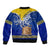 Tokelau Bomber Jacket Tokelauan Tatau Plumeria Special Style LT14 - Polynesian Pride