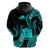 Tokelau Hoodie Tokelauan Tatau With Badge Light Turquoise LT14 - Polynesian Pride