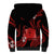 Tokelau Sherpa Hoodie Tokelauan Tatau With Badge Red LT14 - Polynesian Pride