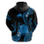 Tokelau Hoodie Tokelauan Tatau With Badge Blue LT14 - Polynesian Pride