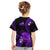 Tokelau Kid T Shirt Tokelauan Tatau With Badge Purple LT14 - Polynesian Pride