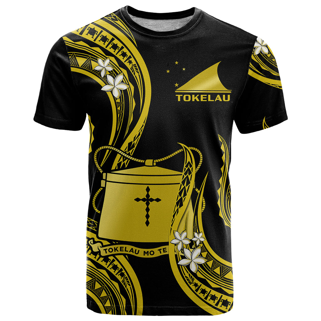 Tokelau T Shirt Tokelauan Tatau With Badge Yellow LT14 Yellow - Polynesian Pride