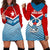 West Papua Hoodie Dress Coat Of Arms And Morning Star Flag LT14 Blue - Polynesian Pride