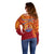 French Polynesia Off Shoulder Sweater Happy Internal Autonomy Day LT14 - Polynesian Pride