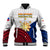 (Custom Personalised) Philippines Independence Day Baseball Jacket Proud To Be Filipino Polynesian Pattern LT14 Unisex White - Polynesian Pride