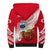 (Custom Personalised) Samoa Sherpa Hoodie Ula Fala Kava Bowl Plumeria Polynesian Red LT14 - Polynesian Pride