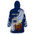 (Custom Personalised) Samoa Wearable Blanket Hoodie Ula Fala Kava Bowl Plumeria Polynesian Blue LT14 - Polynesian Pride