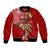 Tonga Fathers Day Bomber Jacket Red Tongan Ngatu I Love You Dad LT14 Unisex Red - Polynesian Pride