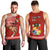 Tonga Fathers Day Men Tank Top Red Tongan Ngatu I Love You Dad LT14 - Polynesian Pride