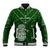 Aotearoa Rugby Baseball Jacket All Stars New Zealand Tiki Maori LT14 Unisex Green - Polynesian Pride