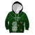 (Custom Text And Number) Aotearoa Rugby Kid Hoodie All Stars New Zealand Tiki Maori LT14 Green - Polynesian Pride