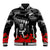 New Zealand ANZAC Rugby Baseball Jacket Silver Fern All Black Camouflage Mix Poppy LT14 Unisex Black - Polynesian Pride