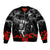 New Zealand ANZAC Rugby Bomber Jacket Silver Fern All Black Camouflage Mix Poppy LT14 Unisex Black - Polynesian Pride