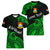 (Custom Personalised) Ribaberiki Kiribati Coat Of Arms Mix Green Polynesian Women V Neck T Shirt LT14 Female Green - Polynesian Pride