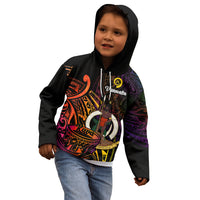 (Custom Personalised) Vanuatu Kid Hoodie Kava Bowl Mix Polynesian Gradient Style LT14 - Polynesian Pride