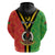 Custom Vanuatu Hoodie Kava Bowl Mix Sand Drawing Flag Style LT14 - Polynesian Pride