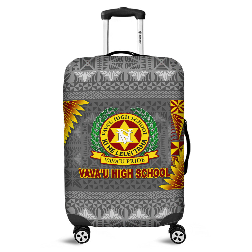 Tonga Vava'u High School Luggage Covers Simplified Version - Grey LT8 Grey - Polynesian Pride