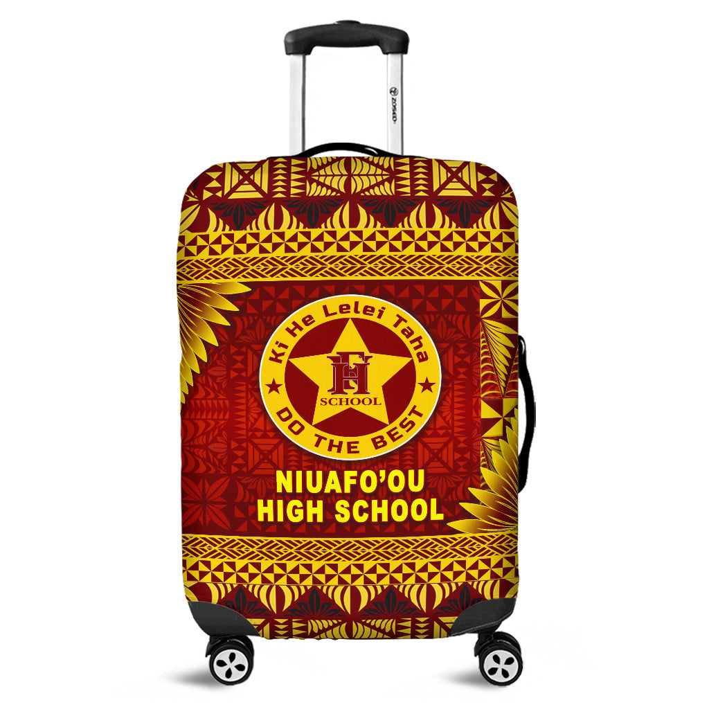 Tonga Niuafo'ou High School Luggage Covers Simplified Version LT8 Maroon - Polynesian Pride