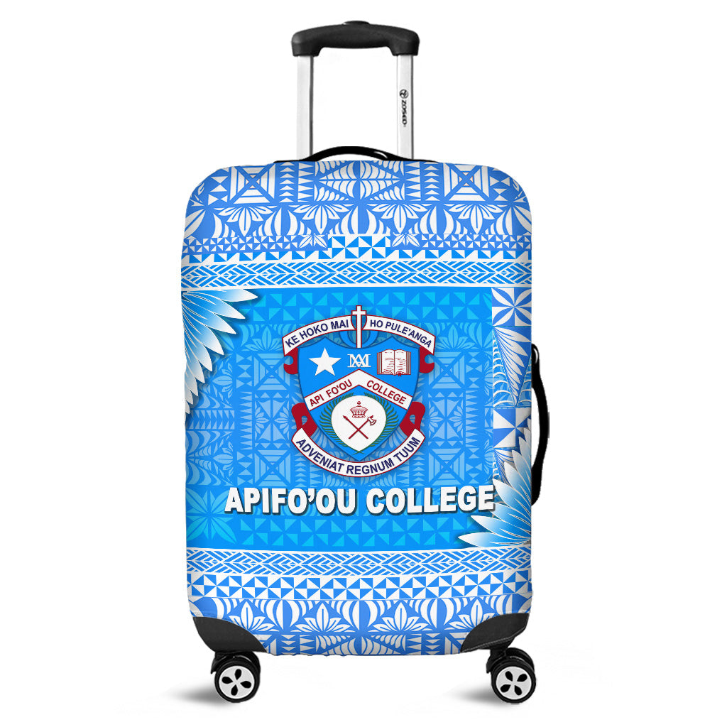 Tonga Apifo'ou College Luggage Covers Simplified Version LT8 Blue - Polynesian Pride