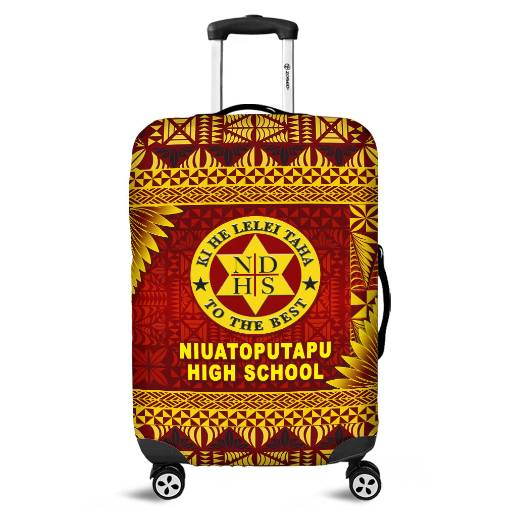 Tonga Niuatoputapu High School Luggage Covers Simplified Version LT8 Maroon - Polynesian Pride