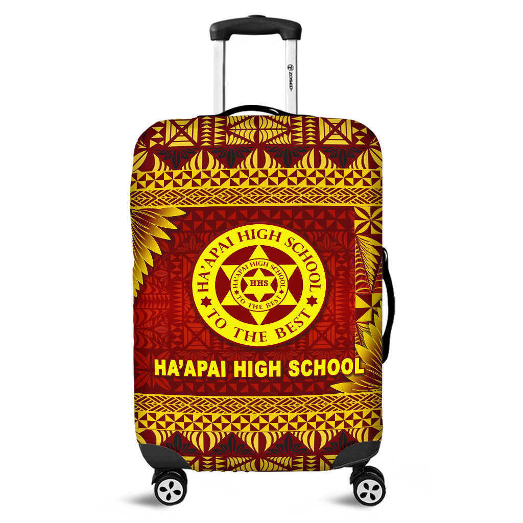 Tonga Ha'apai High School Luggage Covers Simplified Version LT8 Maroon - Polynesian Pride