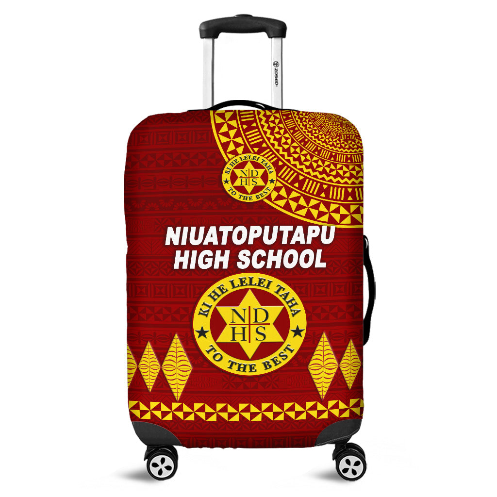 Tonga Niuatoputapu High School Luggage Covers Simple Style LT8 Maroon - Polynesian Pride