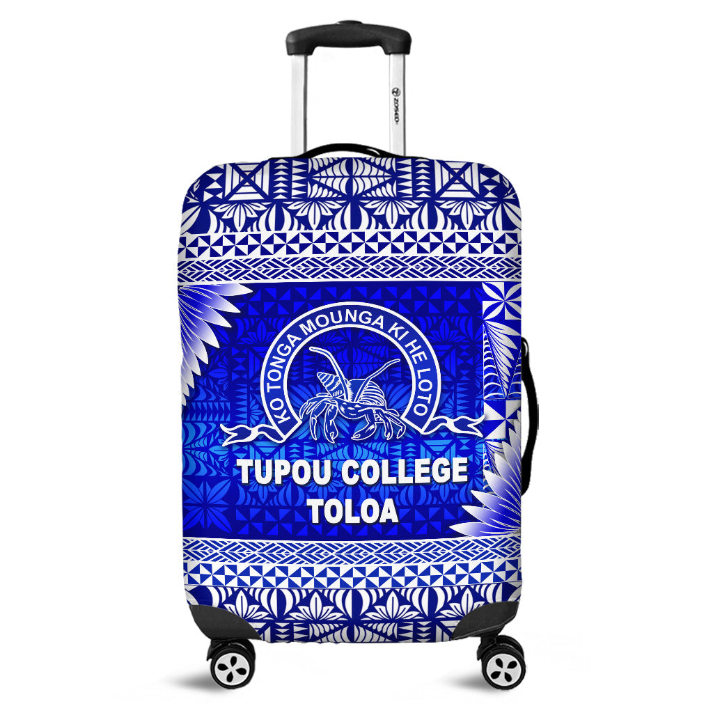 Tonga Tupou College Toloa Old Boys Luggage Covers Simplified Version LT8 Blue - Polynesian Pride