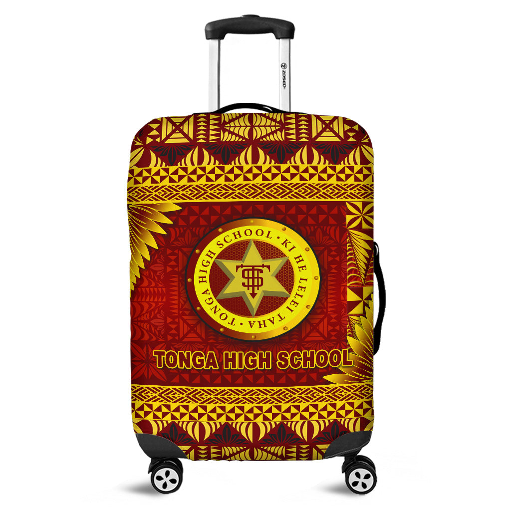 Tonga High School Luggage Covers Simplified Version LT8 Maroon - Polynesian Pride