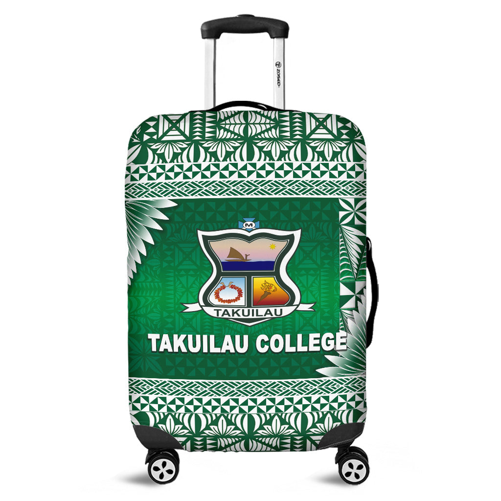 Tonga Takuilau College Luggage Covers Simplified Version LT8 Green - Polynesian Pride