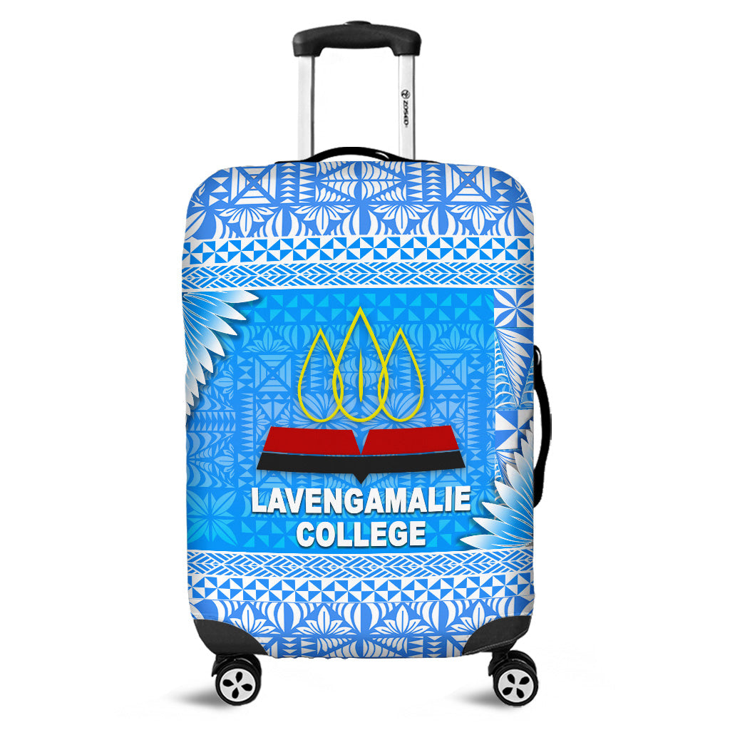 Tonga Lavengamalie College Luggage Covers Simplified Version LT8 Blue - Polynesian Pride