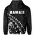 Hawaii Coat of Arms Hoodie (White) Turtle Style - Polynesian Pride