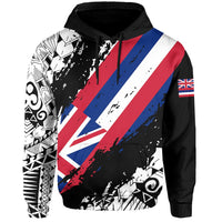 Hawaii Flag Polynesian Hoodie Nora Style - Polynesian Pride