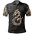 Manaia Maori Tattoo Polo Shirt Gold Unisex Black - Polynesian Pride