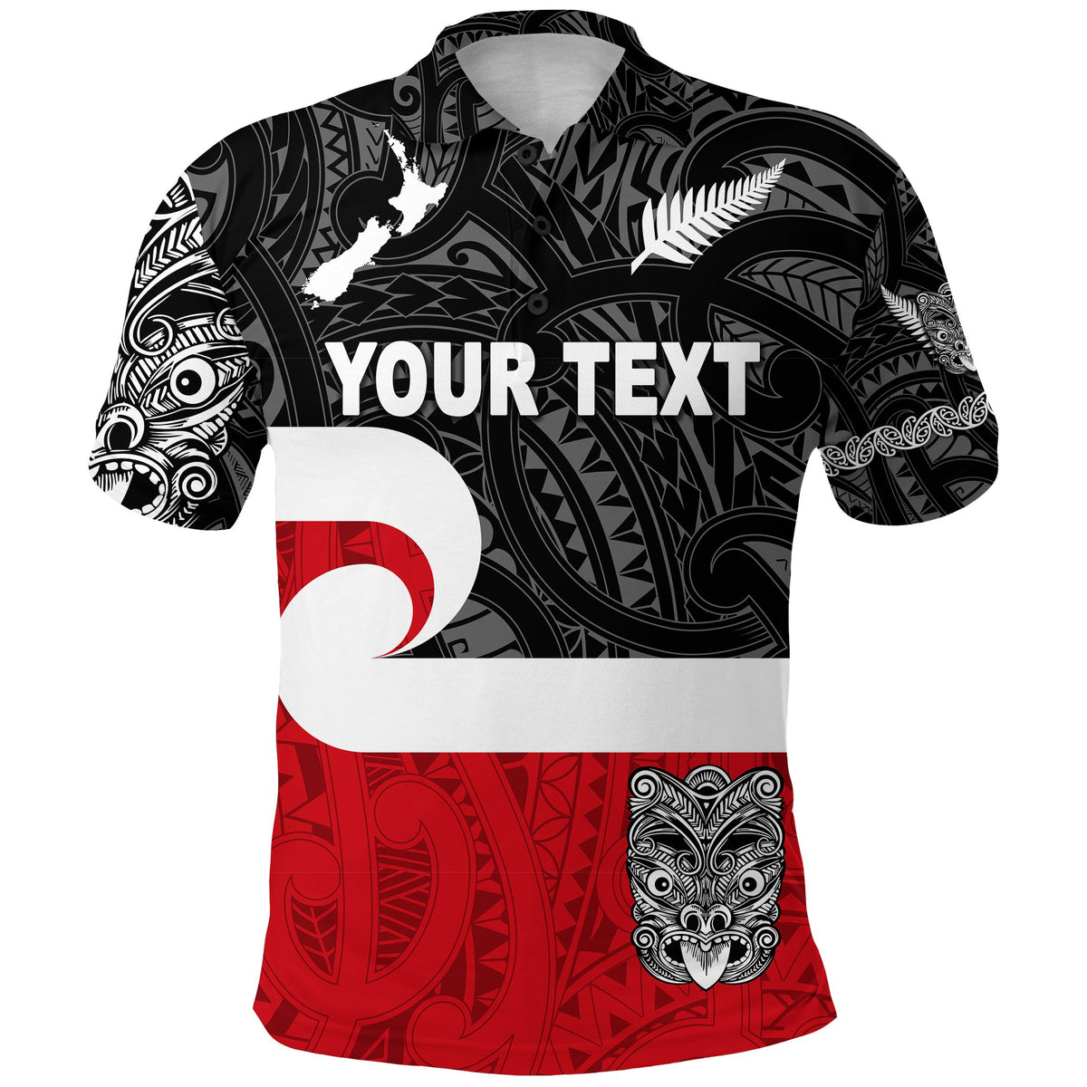 Custom Maori Aotearoa Haka Polo Shirt New Zealand Simple LT8 - Polynesian Pride